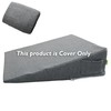 MEOVEN Wedge Pillow Cover for 26x25x7.5 Bed Wedge Pillow, Hypoallergenic,
