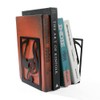 Metal Book Ends, 2 PCS Decorative Bookends Creative Heavy Duty