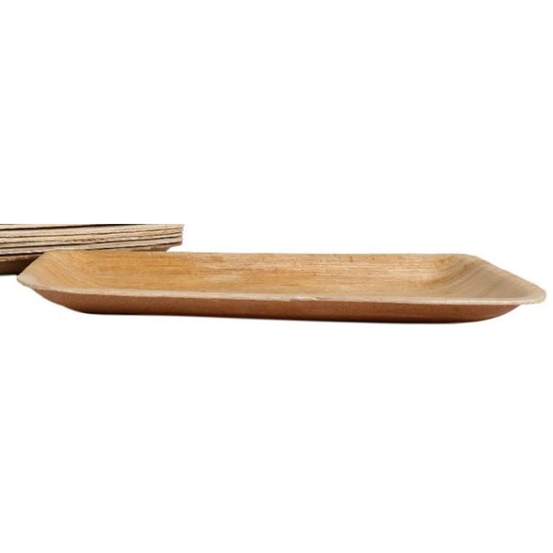 KOKA Palm Leaf Disposable Plates Rectangular Environmentally Friendly Disposable Tableware