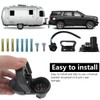 7 Way Trailer Tow Hitch Wiring Plug Receptacle Connector Harness