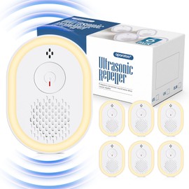 Bubbacare Mice and Rat Repeller Ultrasonic 4 Working Modes 6 Pack Ultrasonic Mouse Repeller Indoor Effective Against Mice and Rats No Chemicals