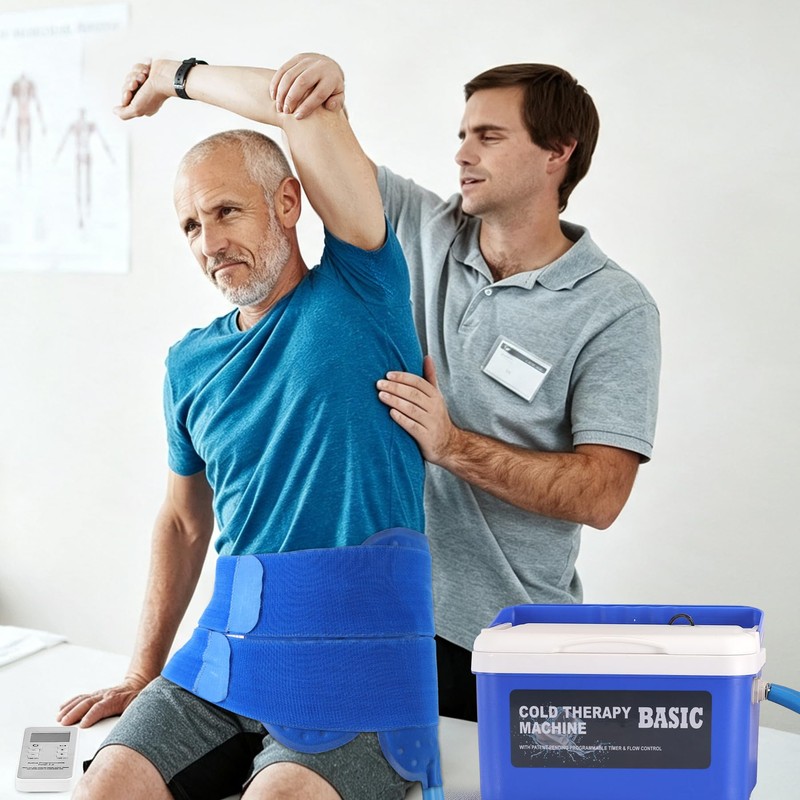 Cold Therapy Machine with Universal Pad for Hip After Surgery