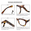 REAVEE 2 Pack Retro Oversized Reading Glasses for Women Men,