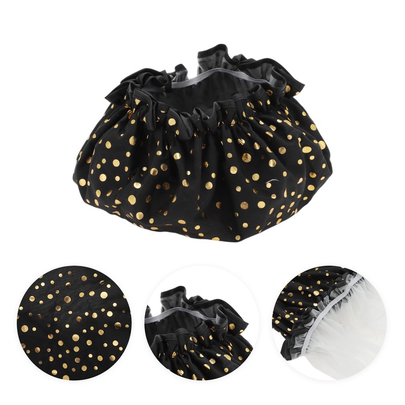 VOCOSTE Shower Cap, Hair Cap, Dot, Double Layer Waterproof, Reusable
