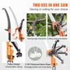 VEVOR Manual Pole Saw, 7.3-27 ft Extendable Tree Pruner, Sharp