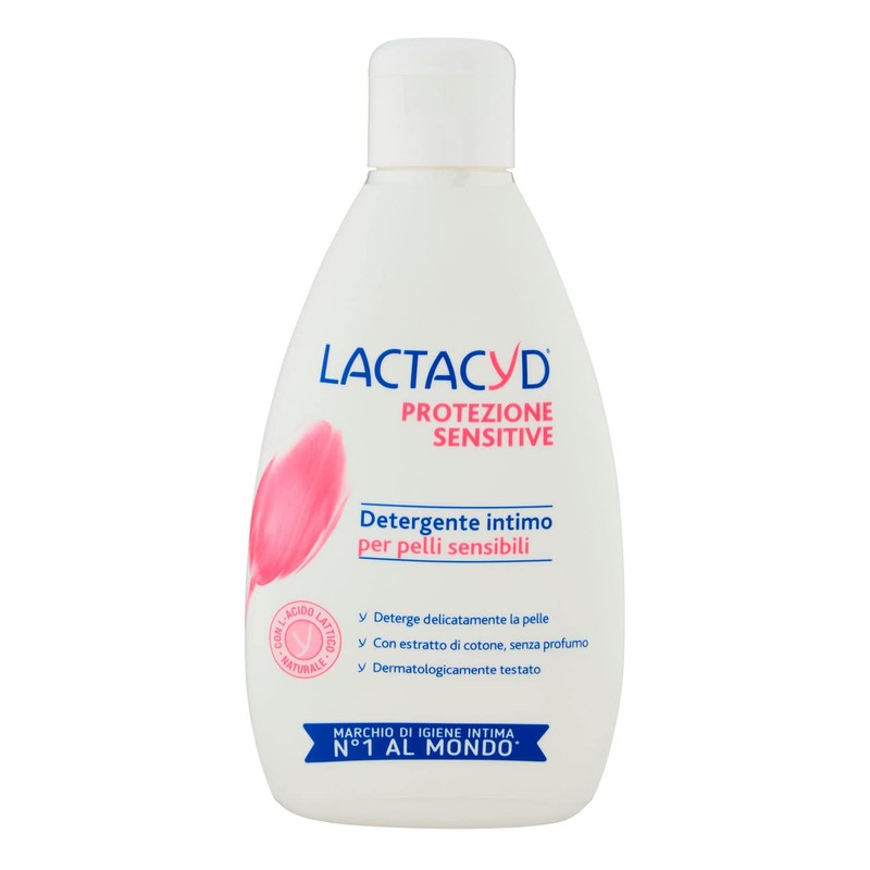 Lactacyd Protezione Sensitive, Gel Detergente Intimo per Pelli Sensibili, Extra