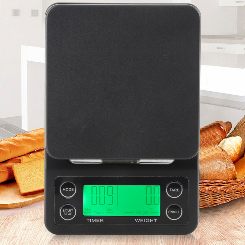 MS‑K07 0.1g~3kg LCD Digital Coffee Scale Electronic Scale with Backlight