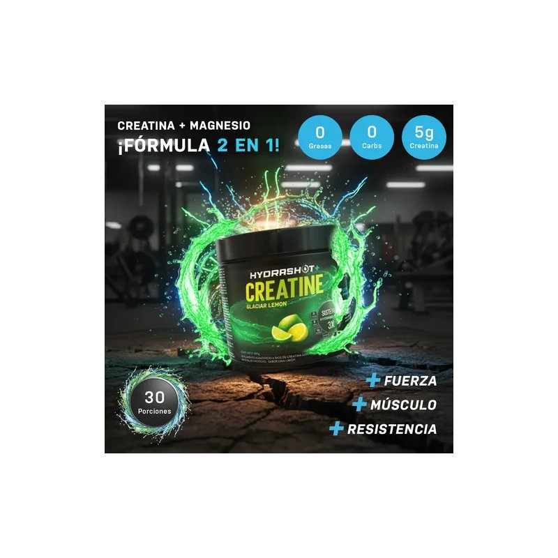 Creatina Monohidratada 300g Polvo Hydrashot