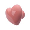 NAKUPENDA Pack of 6 Furniture Knobs Heart Shape Ceramic Cabinet