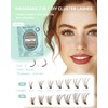 NAGARAKU Brown Lash Clusters, D Curl 280pcs 30D&40D DIY Cluster