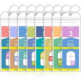 8 Pack Luggage Tag for Cruise Ship Essentials for NCL, Princess, Carnival, Royal Caribbean and Celebrity Cruise Luggage Tag Holder by - Colour: 8, Size: Narrow(for Royal Caribbean & Celebrity)