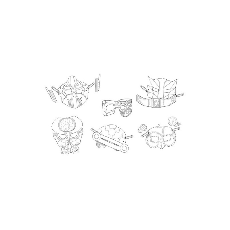 folia 23239 Scary Children's Masks