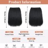 XFSRG Pack of 2 Clip-In Extensions, Synthetic Invisible Silky Seamless