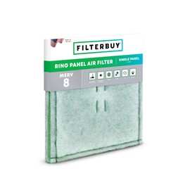 Filterbuy 24x24 Ring Panel Air Filter, 3-Ply MERV 8 HVAC AC Furnace Filters Replacement (1-Pack)