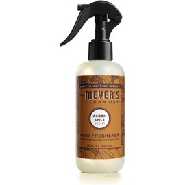MRS. MEYER'S CLEAN DAY Room and Air Freshener Spray, Non-Aerosol Spray Bottle Infused with Essential Oils, Acorn Spice, 8 fl. oz