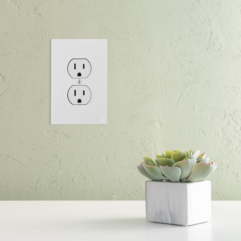 Questech Outlet Covers, Single Duplex Wall Plates 1-Gang Switch Plates