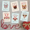 Puppy Mini Valentine's Day Card for Kids, Cute Dog Classroom