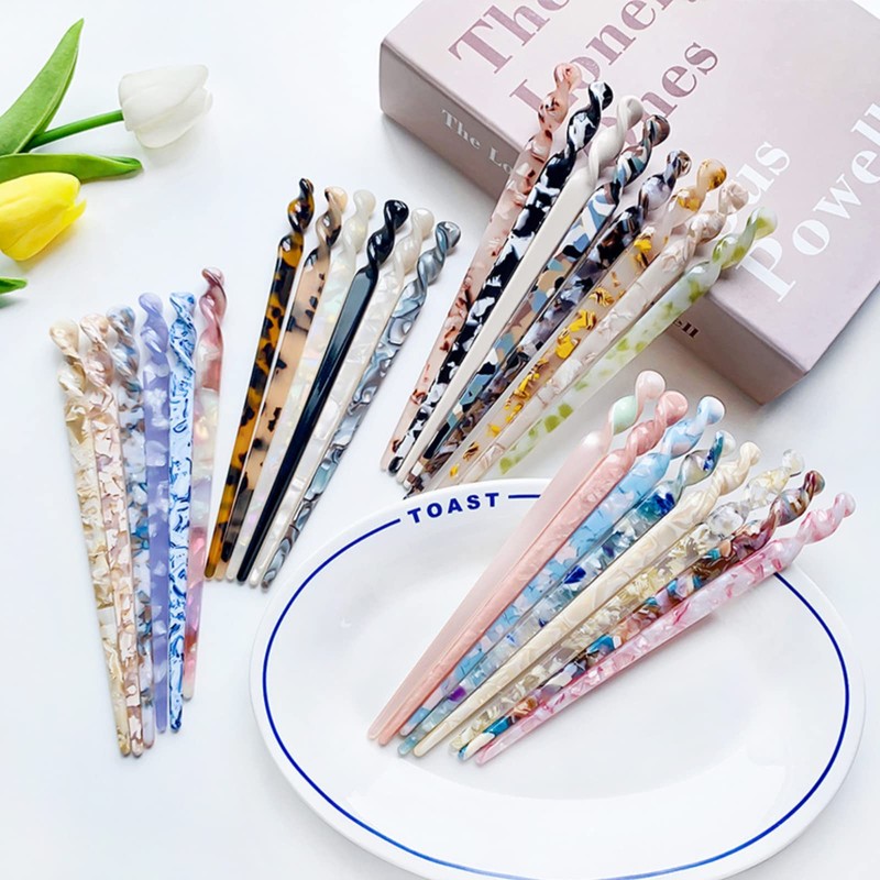 EZ PEACH Tortoise Shell Style Stick, Hair Stick, Hair Stick,