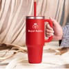 Royal Radix 40 oz Tumbler with a handle and straw,