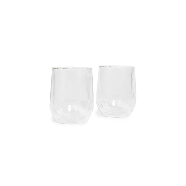 Corkcicle Double Walled Stemless Glass Wine Set, Clear, One Size
