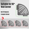 GQIRIL Corner Shower Caddy Shelves - Suction Cup Shower Organizer