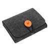 FOMIYES 2pcs Essential Oil Storage Carrying Case Felt Organizer Pouch