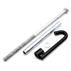 HAOTOM 4Pcs Spare Tire Bracket Screw Bolt Rod Hook Kit