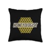 Beekeeper Honeycomb Bee Honeyologist Throw Pillow