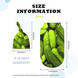 3D Funny Realistic Food Green Pickles Cucumbers Newborn Swaddle Blanket With Beanie Hat - Soft Baby Sleep Sack, Receiving Blanket, Wraps - Gifts for Boys Girls Infant