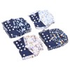 4 Pcs Reusable Cloth Diapers Easy to Set Up Washable