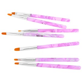 Baluue 14pcs Round Pen Nail Art Brush Set Gel Nail Brush Kit French Tips 3d Designs Flower Salon Home Kit