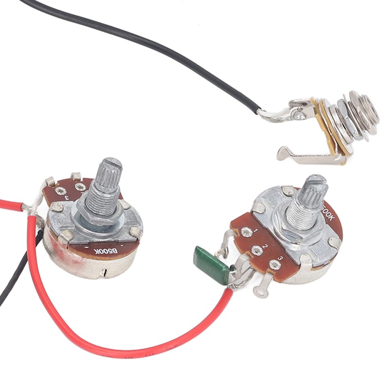 Electric Guitar Wiring Harness Kit 3 Way Toggle Switch 500K