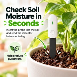 Soil Moisture Tester for Indoor Plants & Garden Watering – Soil Humidity Monitoring Tool for Flowers, Lawns & Plant Care