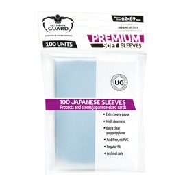 Ultimate Guard UGD010135 "Japanese Size" Premium Soft Sleeves (Transparent)