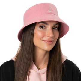 Kangol Mens Lahnich Bucket Hat Electric Pink M