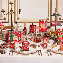 Glasshouse Fragrance Night Before Christmas & Midnight in Milan Scent Scene Duo, Refillable Liquidless Diffuser + 10 Stems, Perfume Scented Home Décor, Dancing Sugar Plums & Saffron & Rose Scent.