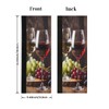 DXTKWL Red Wine Glass Grapes Refrigerator Door Handle Covers Set