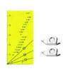 HONEYSEW Sew Seam Allowance Ruler and 2PCS Magnetic Seam Guide
