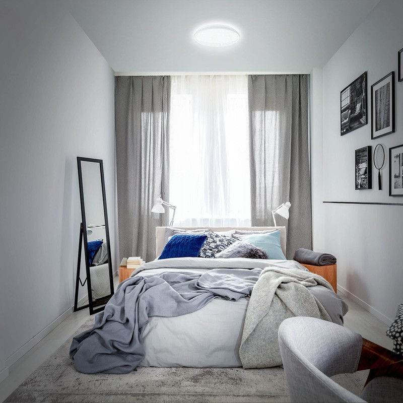 B.K.Licht - LED ceiling light with starry sky, indirect light,