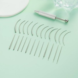 Uni-J Piercing Taper Ball Grabber Tool for Changing Jewelry - 14G 16G 18G 20G Threadless/Internal thread/External Thread Stretching Kit for Ear/Nose/Navel/Nipple/Lip/Eyebrow/Tongue (25Pcs)