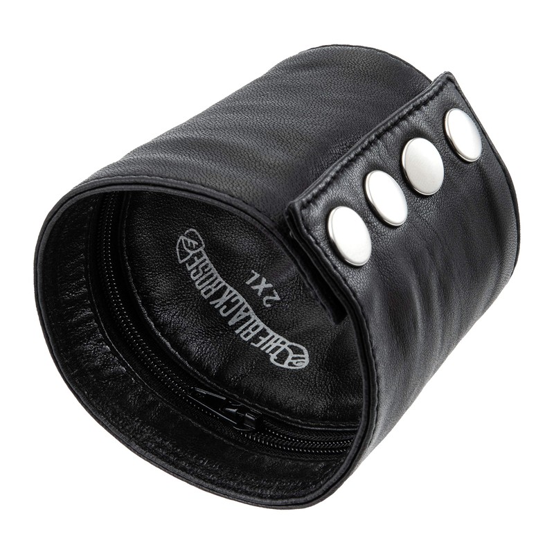 The Black Rose - Wrist bracelet/wrist wallet made of nappa