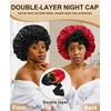 CHLINS Extra Large Satin Bonnet Double Layer Sleep Hair Bonnet