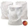 12 bolsas de lona blancas medianas en blanco, a granel,
