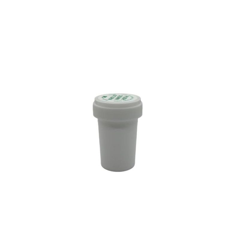 White Plastic Vials with Child-Resistant Caps, 20 Dram - 3