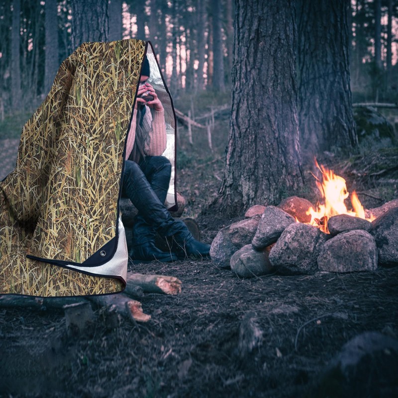 BESTHUNTINER Heavy Duty Survival Blanket -Multifunctional Reflective Tarp Thermal Blanket