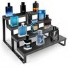 Wood Cologne Organizer for Men,12 Inch 4 Tier Cologne Stand