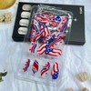 4th of July Press on Nails Medium Almond Fake Nails