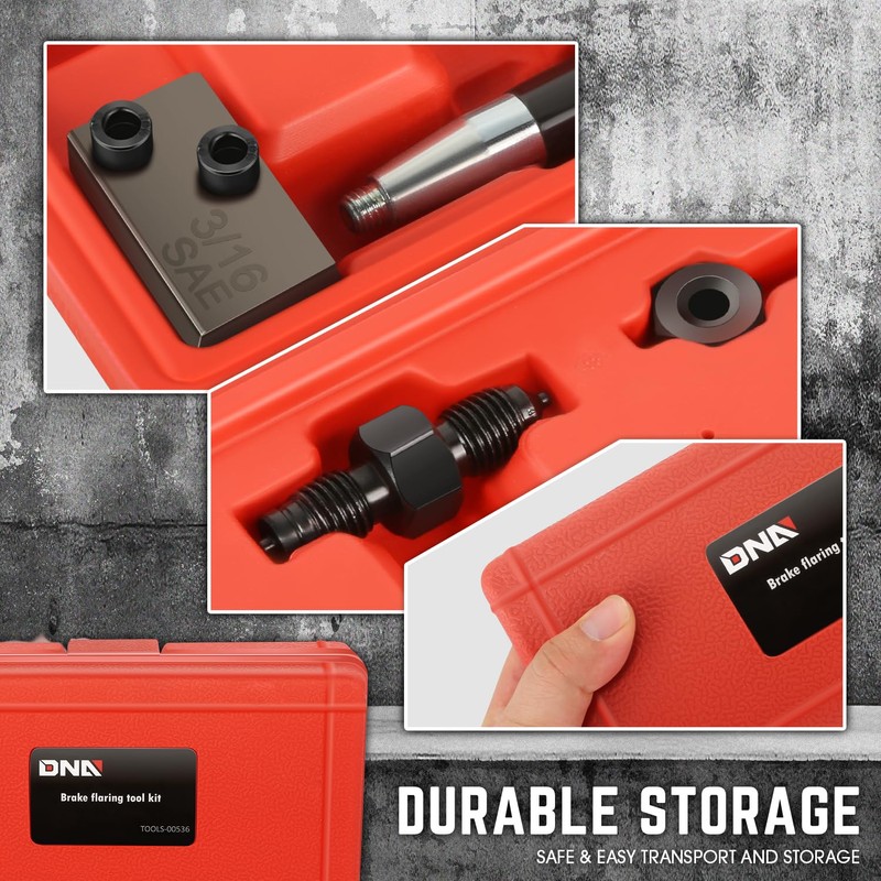 DNA MOTORING 3/16 in SAE Brake Line Double Flaring Tool,