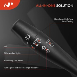 A-Premium Turn Signal Switch, Headlight Dimmer Parking Light Multifunction Switch Lever Compatible with Nissan Frontier 02-04, Maxima 97-99, Pathfinder 96-01, Sentra 00-06, Xterra 02-04, No Fog Light