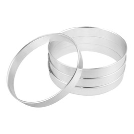 X AUTOHAUX 4pcs OD 67.1mm to ID 66.1mm Aluminum Alloy Car Hub Centric Rings